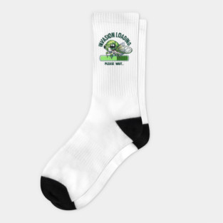 Cicada Invasion Loading Funny Cicada Summer Socks