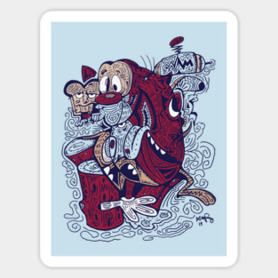 Happy Happy Joy Joy Sticker