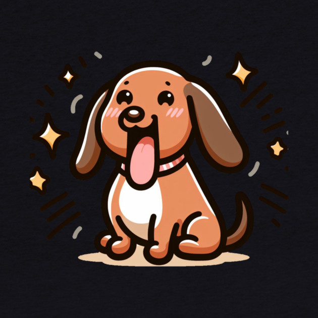 Adorable Dachshund Delights: Miniature Wiener Dog Art by IamActiveDog