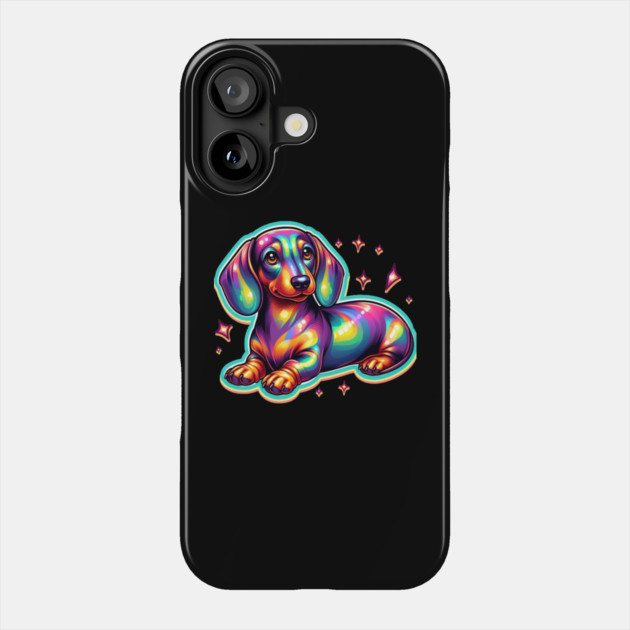 Cutest Curves: Mini Dachshund Wiener Dog Art Pieces Phone Case by IamActiveDog