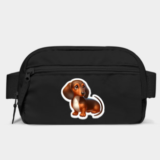 Pint-sized Pup Portraits: Miniature Dachshund Wiener Dog Art Bag