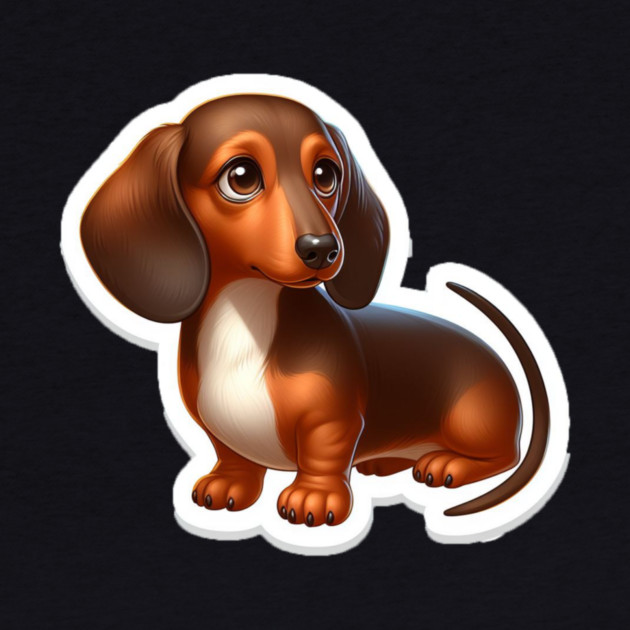 Pint-sized Pup Portraits: Miniature Dachshund Wiener Dog Art by IamActiveDog