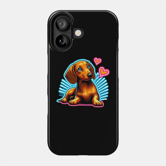 Small Wonders: Miniature Dachshund Wiener Dog Art Collection Phone Case by IamActiveDog