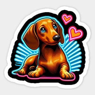 Small Wonders: Miniature Dachshund Wiener Dog Art Collection Magnet