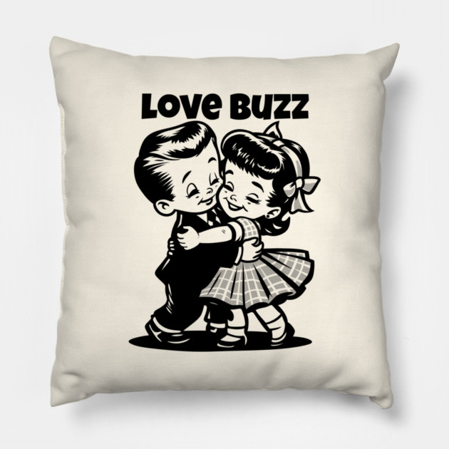 LOVE BUZZ Pillow by artslaves