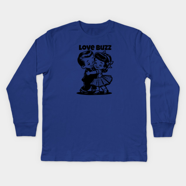 LOVE BUZZ Kids Long Sleeve T-Shirt by artslaves