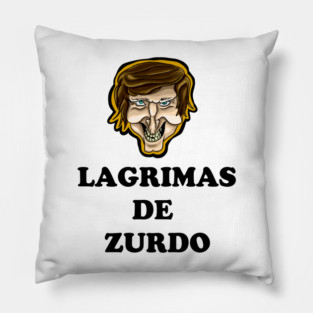 "Lagrimas de Zurdos" Javier Milei Smiling Pillow