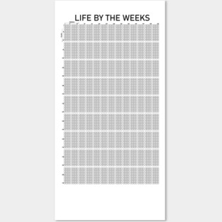 life calendar prints Motivational Life Calendar your life weeks motivational calendar weekly Posters and Art