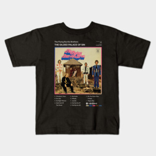 The Flying Burrito Brothers - The Gilded Palace Of Sin Tracklist Album Kids T-Shirt