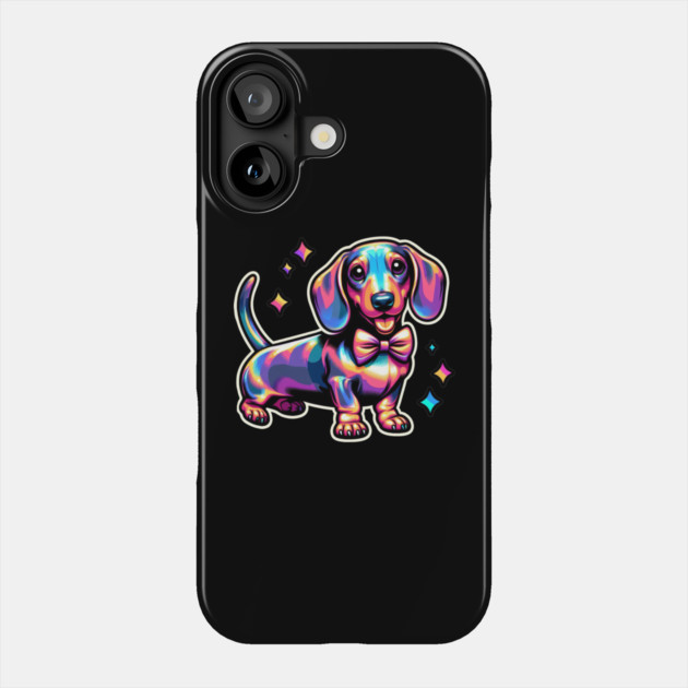 Royal Miniature Dachshund Puppy Graphic Wonderland Phone Case by IamActiveDog