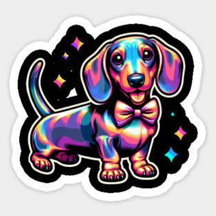 Royal Miniature Dachshund Puppy Graphic Wonderland Sticker
