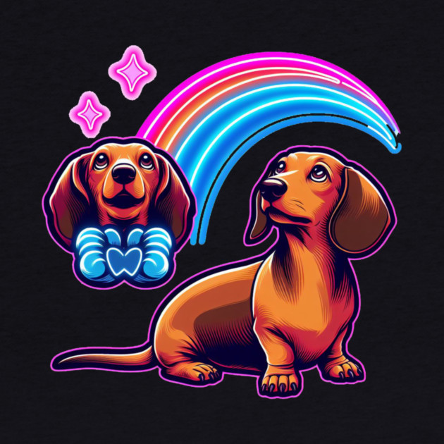 Royal Miniature Dachshund Puppy Illustration Set by IamActiveDog