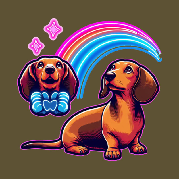 Royal Miniature Dachshund Puppy Illustration Set by IamActiveDog