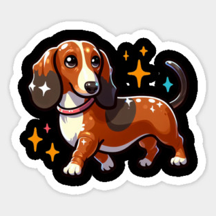 Miniature Dachshund Puppy Realm Sticker