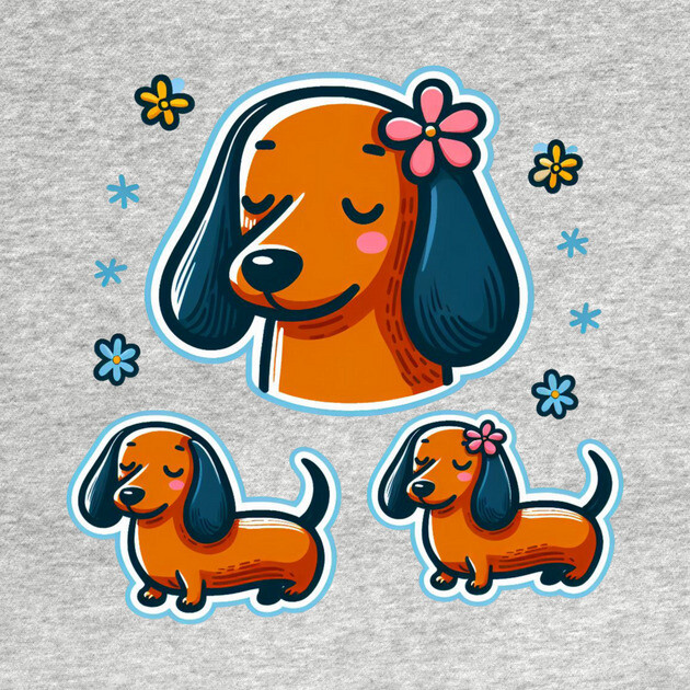 Royal Miniature Dachshund Puppy Paradise by IamActiveDog