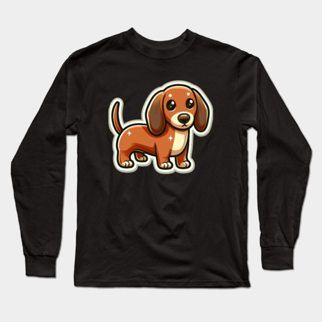 Royal Miniature Dachshund Puppy Odyssey Long Sleeve T-Shirt by IamActiveDog