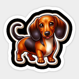Miniature Dachshund Puppy Mirage Miraculous Art Magnet
