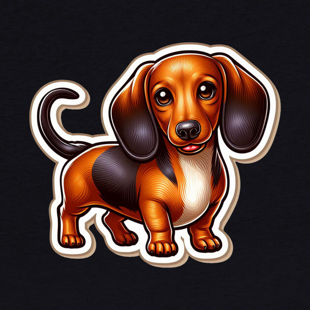 Miniature Dachshund Puppy Mirage Miraculous Art by IamActiveDog
