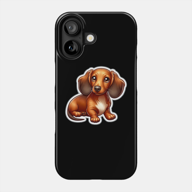 Royal Miniature Dachshund Puppy Love Designs Limited Edition Phone Case by IamActiveDog