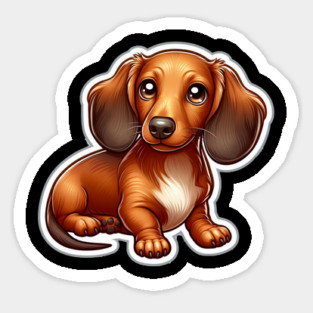 Royal Miniature Dachshund Puppy Love Designs Limited Edition Magnet