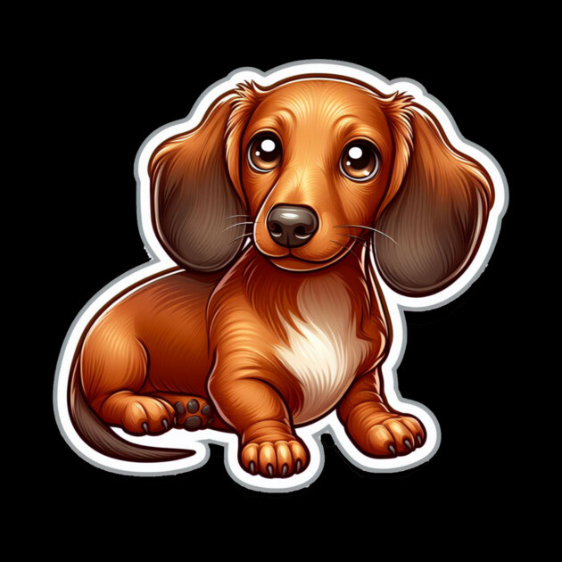 Royal Miniature Dachshund Puppy Love Designs Limited Edition by IamActiveDog