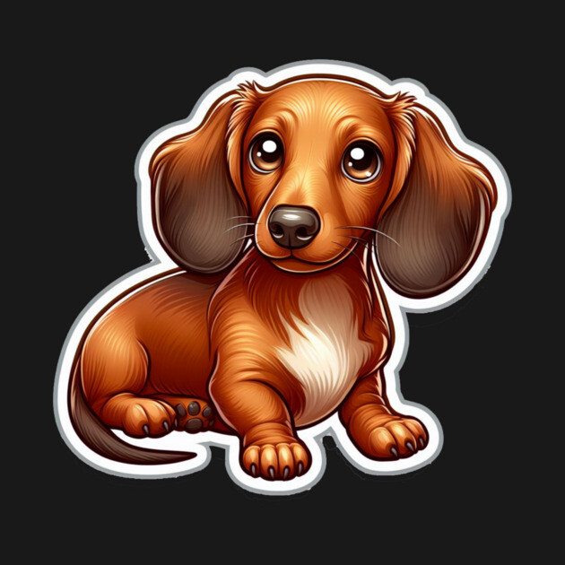 Royal Miniature Dachshund Puppy Love Designs Limited Edition by IamActiveDog