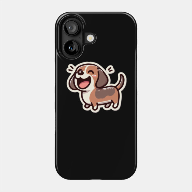 Royal Miniature Dachshund Puppy Joyful Designs Phone Case by IamActiveDog