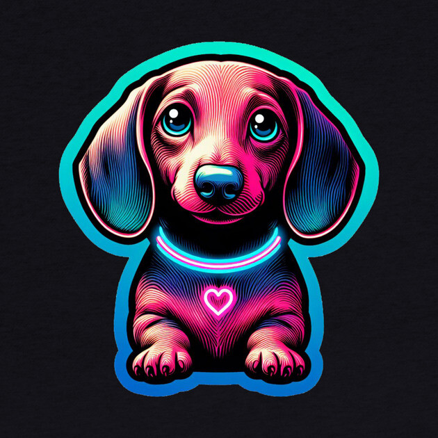 miniature Dachshund Wiener dog artistry by IamActiveDog