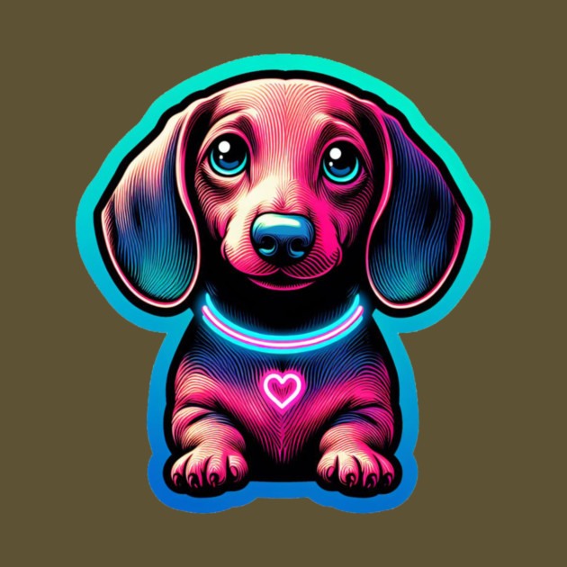 miniature Dachshund Wiener dog artistry by IamActiveDog