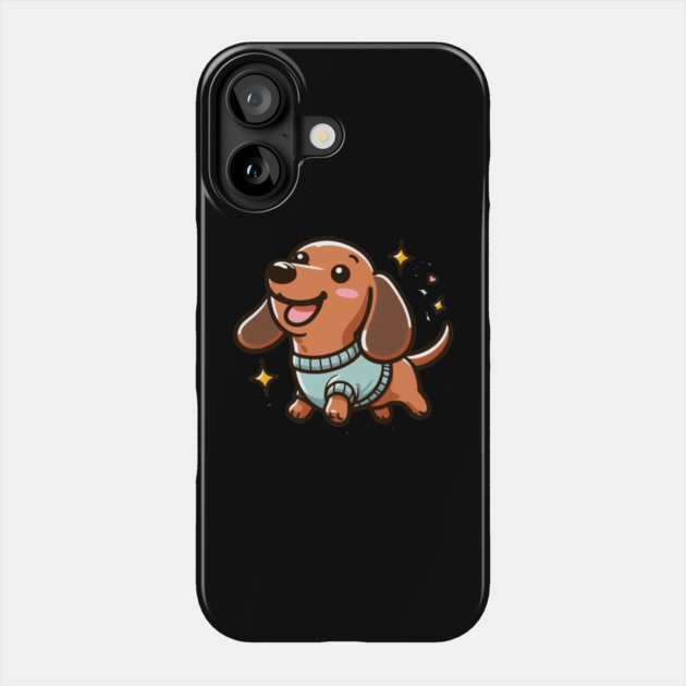 Royal Miniature Dachshund Puppy Wonder Phone Case by IamActiveDog