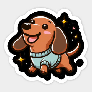 Royal Miniature Dachshund Puppy Wonder Sticker