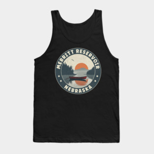 Merritt Reservoir Nebraska Sunset Tank Top