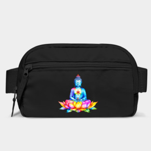 Watercolor Buddha and Lotus Bag