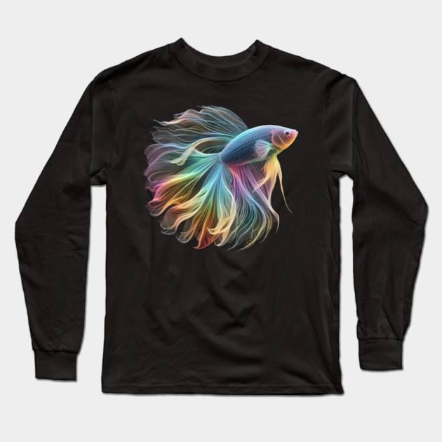 The Mesmerizing Betta Long Sleeve T-Shirt by MakerMind8.2