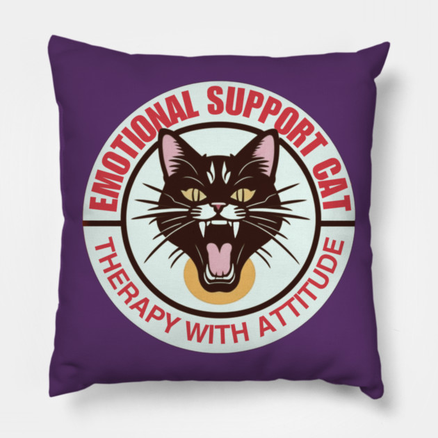THERAPY CAT Pillow by Pete the Cat Guy