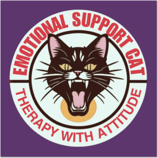 THERAPY CAT Posters and Art