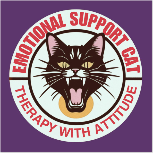 THERAPY CAT Wall Art by Pete the Cat Guy