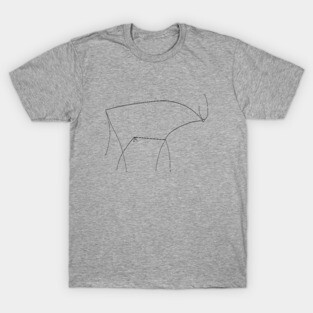 Picasso Line Art - Bull T-Shirt