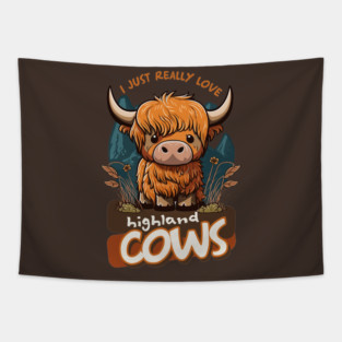 I love highland cows Tapestry