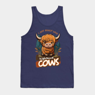 I love highland cows Tank Top