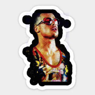 Young Brad pitt Sticker