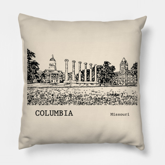 Columbia Missouri Pillow by Lakeric