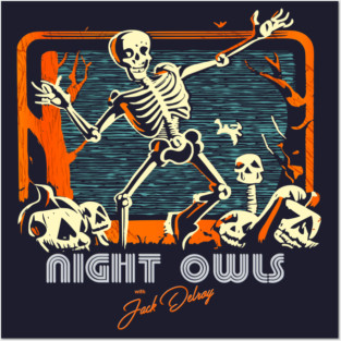Night Owls With Jack Delroy Halloween Station Break Posters and Art