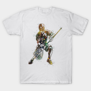 Boy Lacrosse Goalie Watercolor Gift T-Shirt