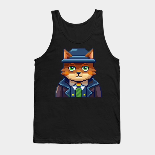 8-Bit Brawny Tank Top by DIGITAL MERCH CREATIONS