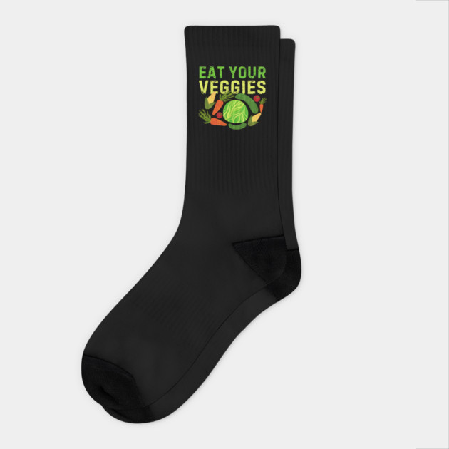 Eat Your Veggies Socks by The WYLD Tribe