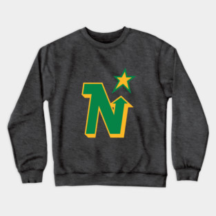 Classic Minnesota North Stars Hockey Crewneck Sweatshirt