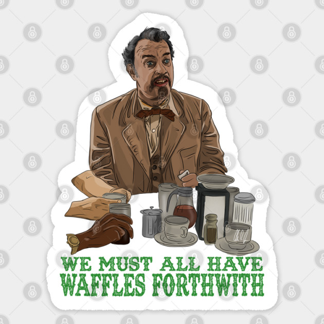 The Ladykillers: Waffles Forthwidth Sticker by 51Deesigns
