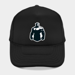 Simple Muscular Bara Orc Silhouette Hat