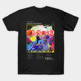The Zombies - Odessey and Oracle Tracklist Album T-Shirt